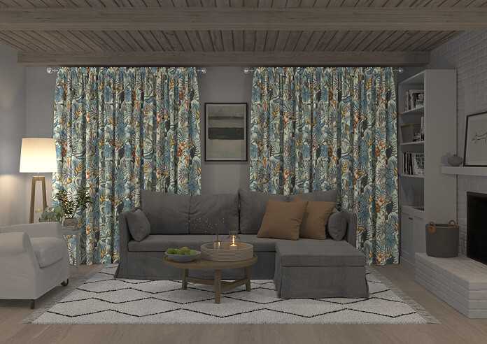 Rain Forest, Henna - Made to Measure Curtains - Image 7